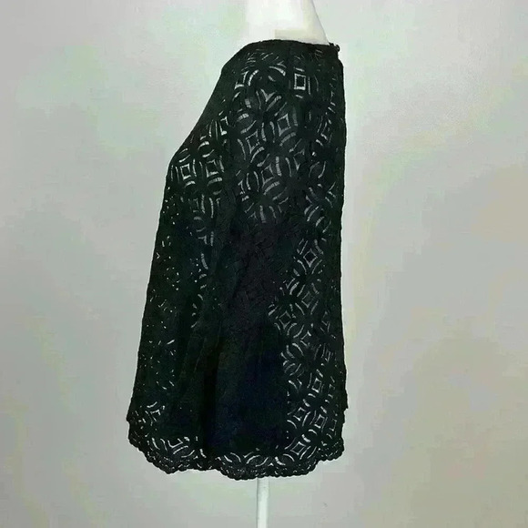 H&M Black See-Through Blouse Size Large - Picture 3 of 7